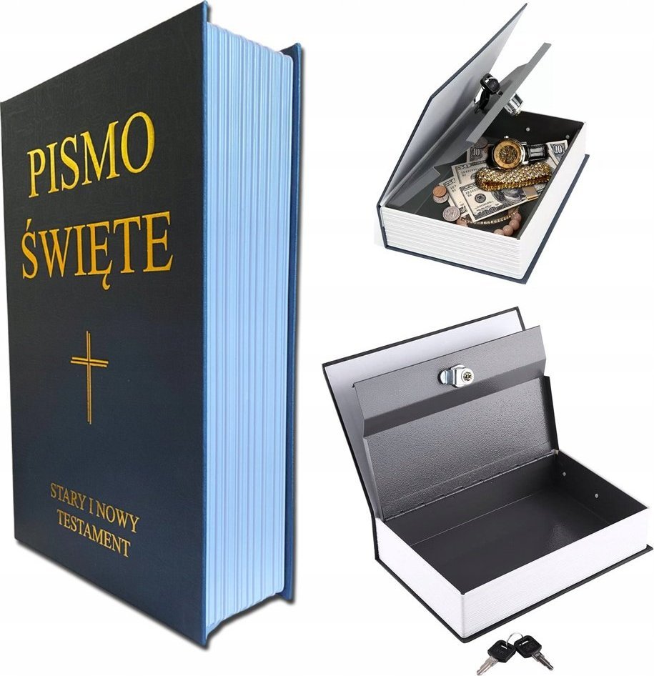 Total shopping Pismo Święte Sejf Skarbonka Biblia Schowek Kasetka Ks-02