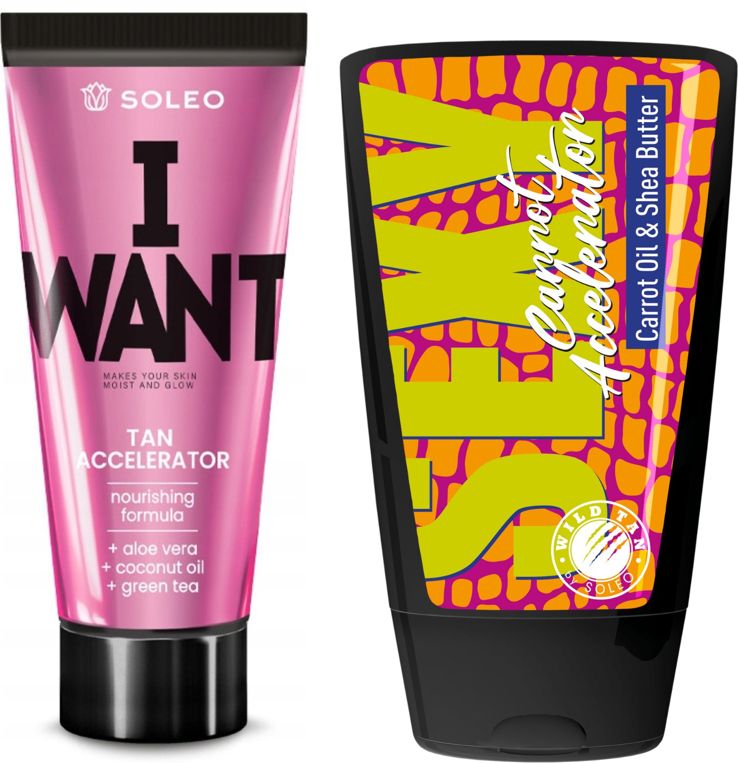 Soleo I Want + Wild Tan Sexy Carrot Gratis
