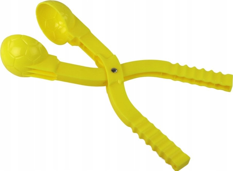 LeanToys Śnieżkomat Maszynka do Kulek Śnieżnych Wzór Piłki Żółty 35cm x 7cm x 7cm