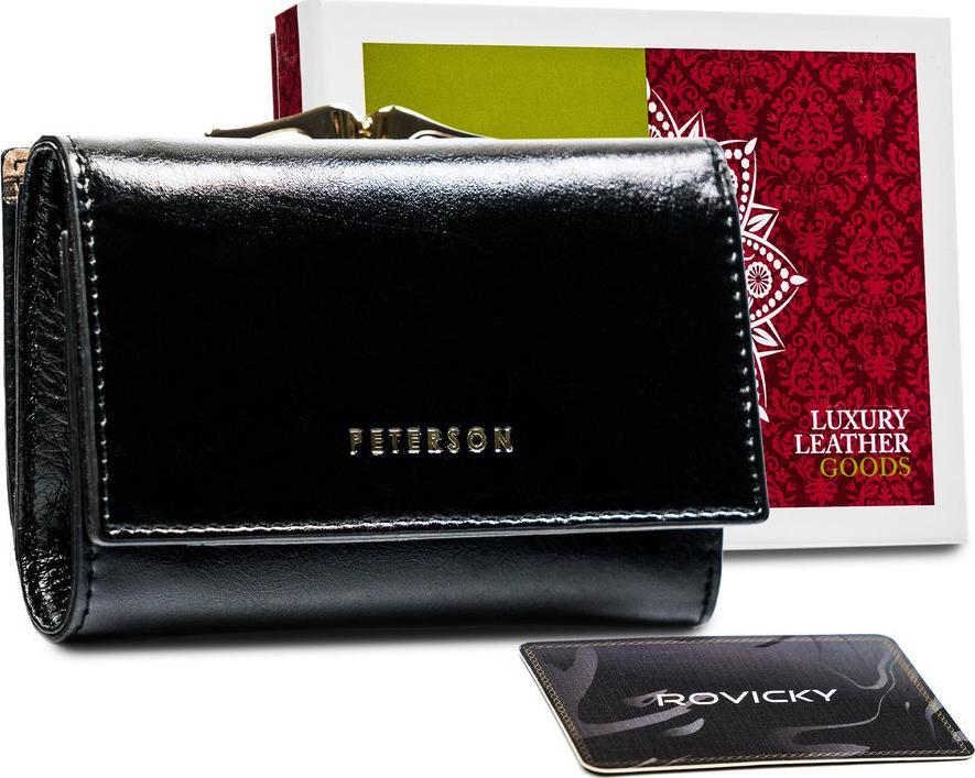 Peterson Zgrabny portfel damski z ochroną kart RFID Peterson NoSize