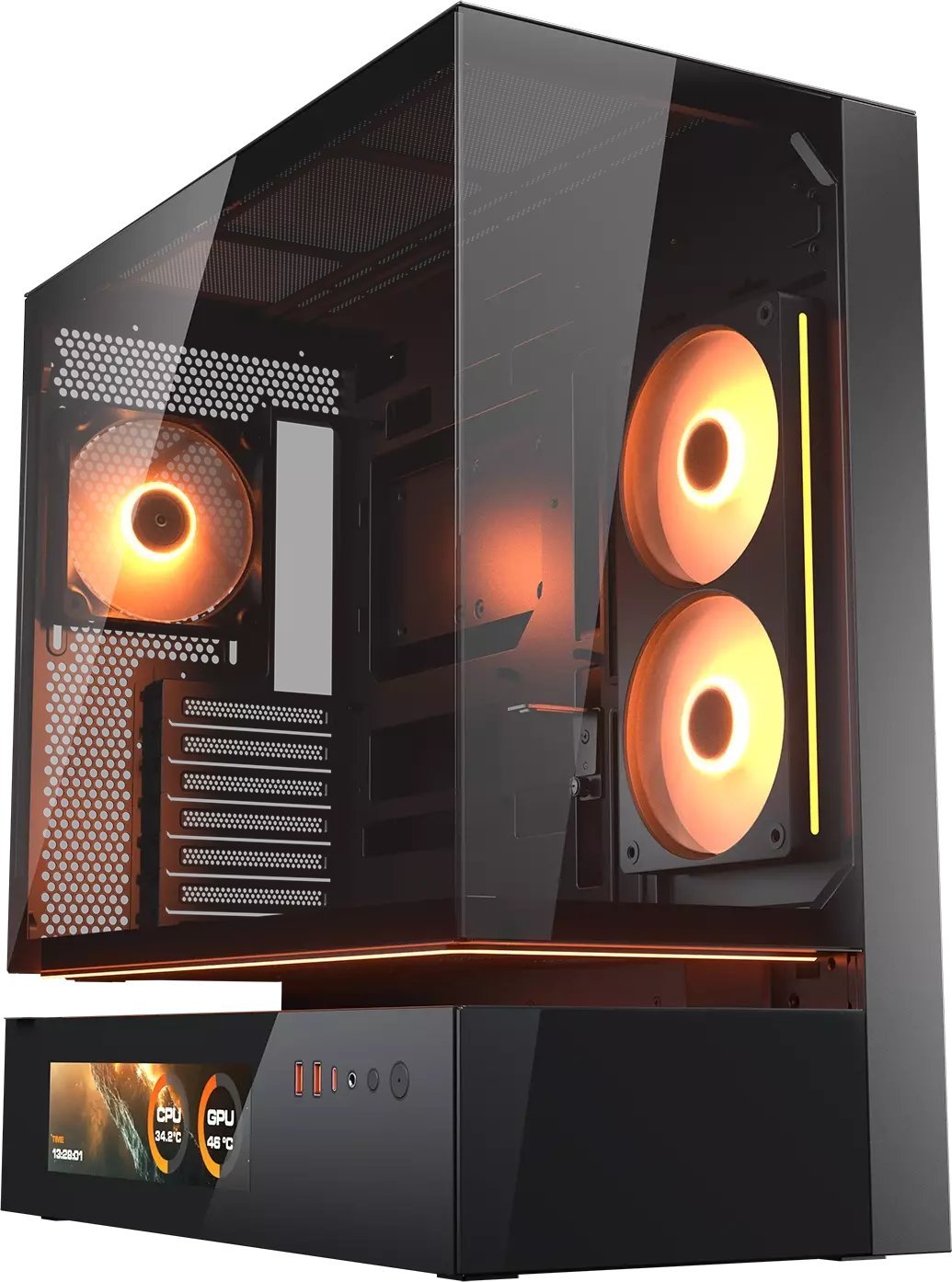 Obudowa Cougar Obudowa Midi-Tower CFV235 Vision, ARGB, Szkło, Czarny