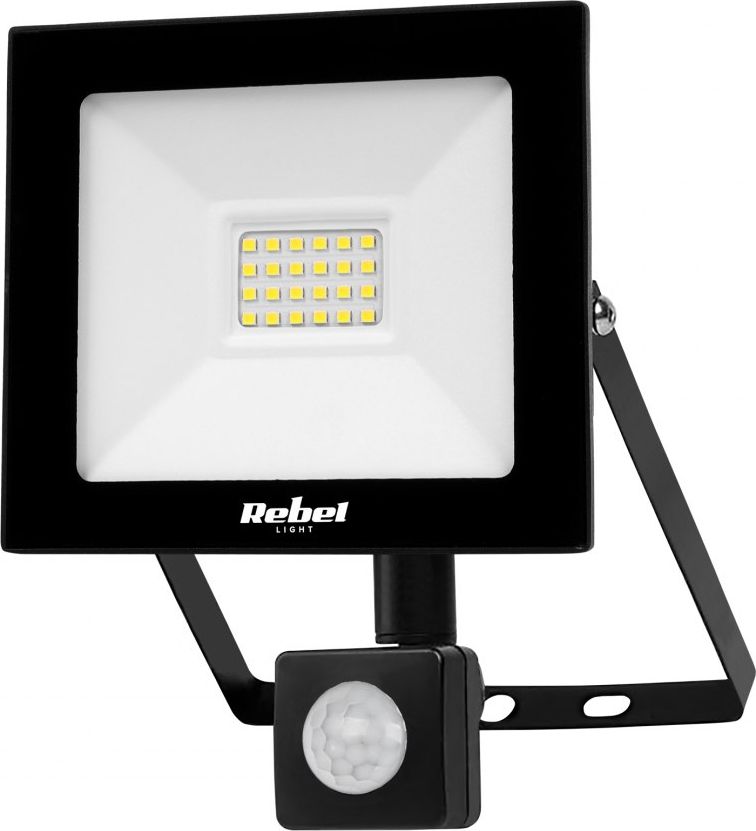 Naświetlacz Rebel Reflektor LED Rebel 20W (24x2835 SMD), 3000K, z sensorem zmierzchu, 230V