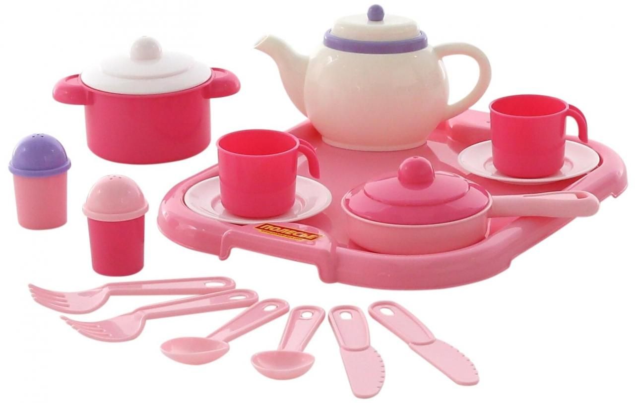 Polesie Zestaw Naczyń "Nastka" Na 2 Osoby 19 Elementów w Siatce (59079)