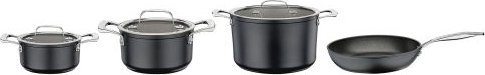 Hurtel Zestaw garnków z powłoką nieprzywierającą, 4 el., 3 garnki + patelnia śred. 28 cm / Spring