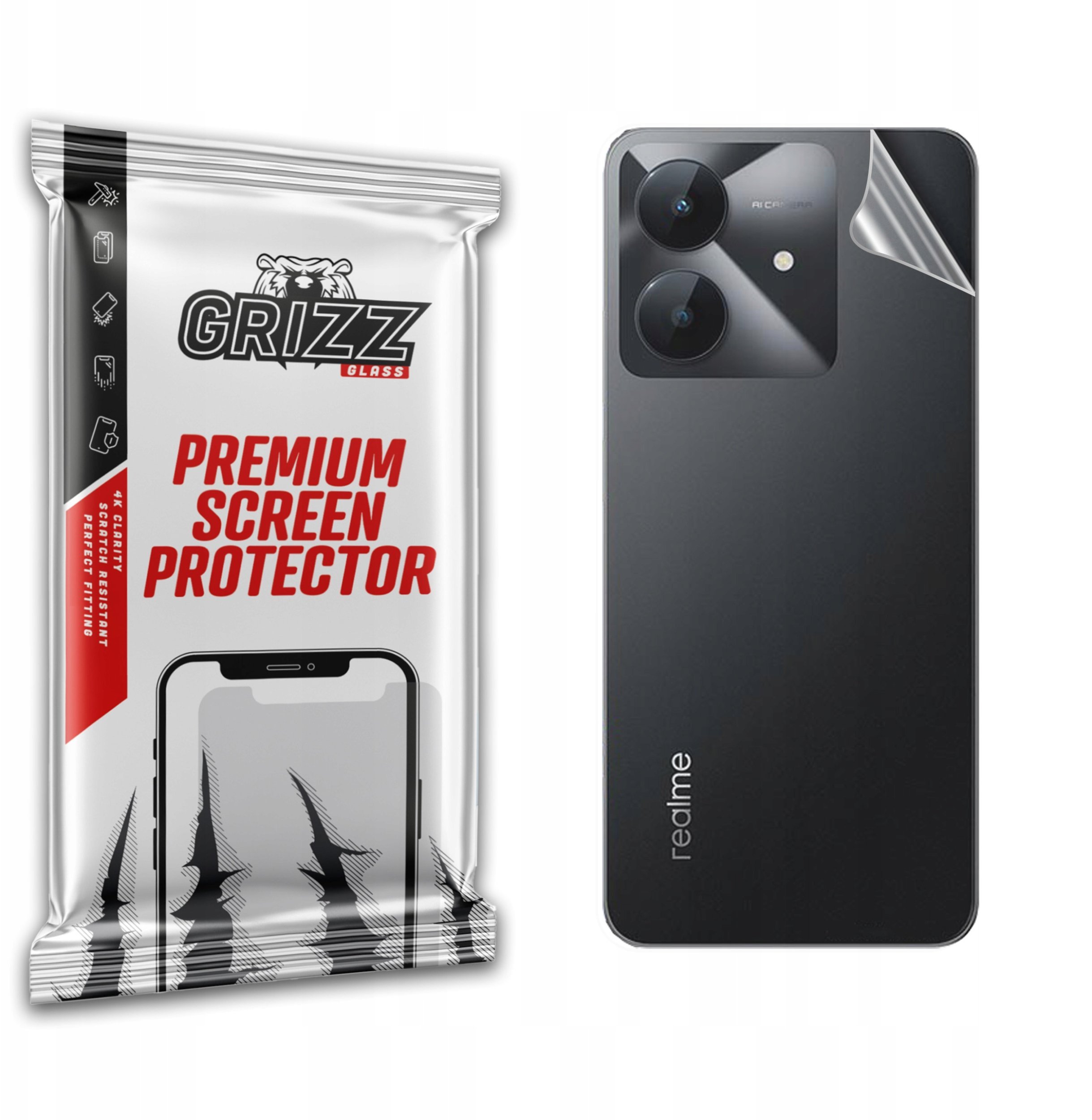 Folia na tył GrizzGlass SatinSkin do Realme Note 60x