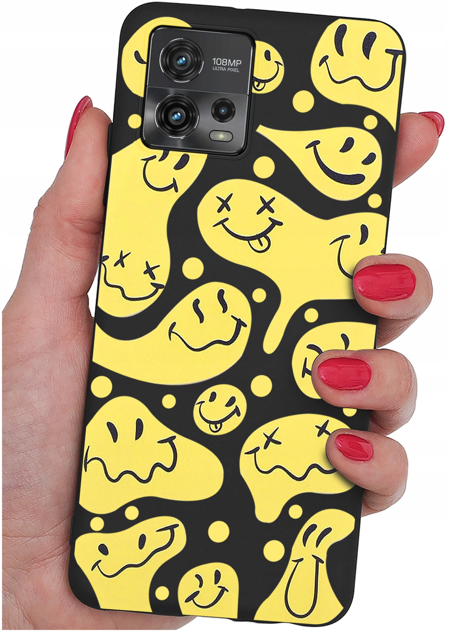 Etui do Motorola Moto G72 WZORY |SILIKONOWE MATT CASE + SZKŁO 9H