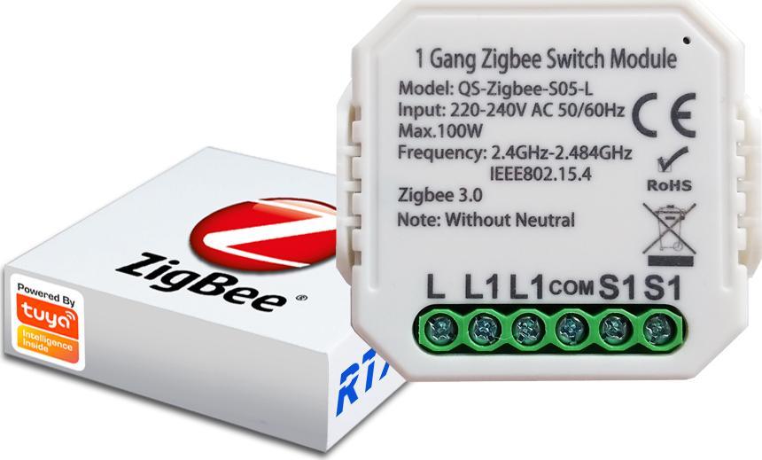 RTX Przekaźnik Dopuszkowy 1ob Zigbee Tuya Działa Bez N