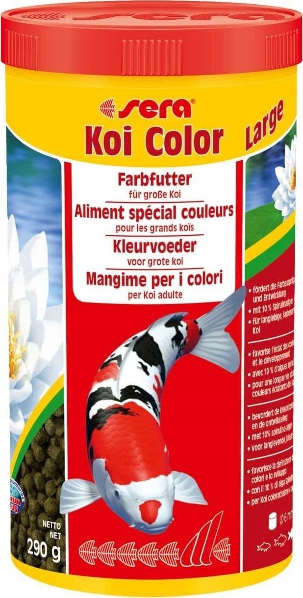 Sera Koi Color Large 1.000 ml, granulat - pokarm postawowy dla Koi