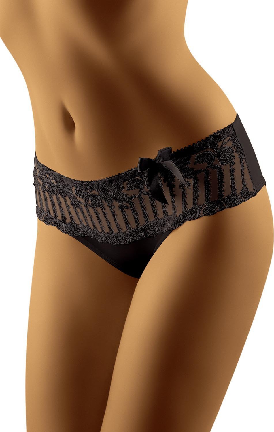 Wolbar Wol-Bar Mela czarny L Majtki figi