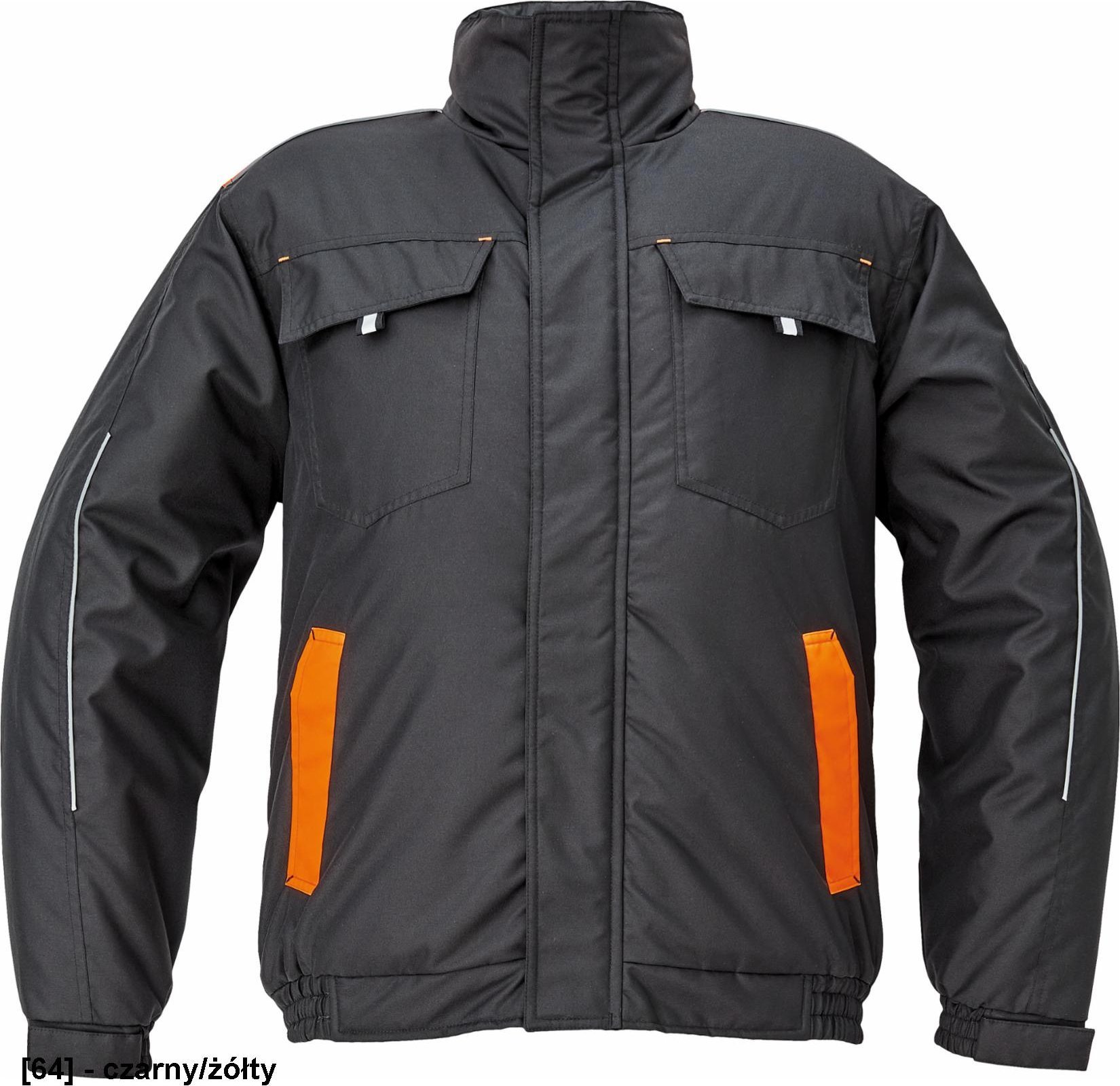 CERVA MAX VIVO PILOT - kurtka - czarny/żółty 3XL