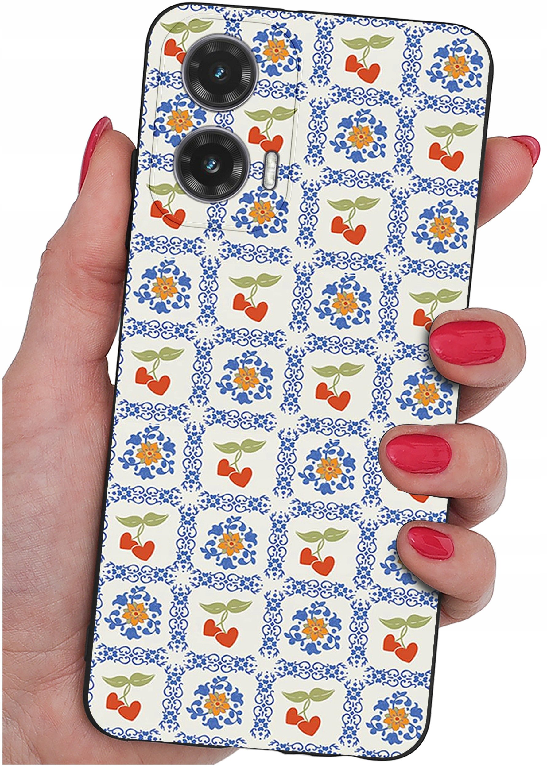 Etui do Motorola Moto G35 5G WZORY |SILIKONOWE MATT CASE + SZKŁO 9H