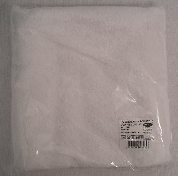 Matex POSZEWKA FROTTE NA KLIN 60X36-BIAŁY (MT0009)