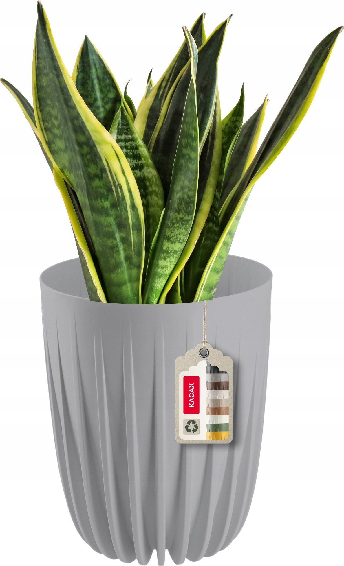 Kadax Doniczka Donica Wkład Osłonka Na Kwiaty Szara 14cm