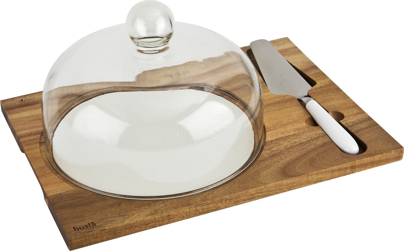 Deska do krojenia Husla z kloszem drewniana