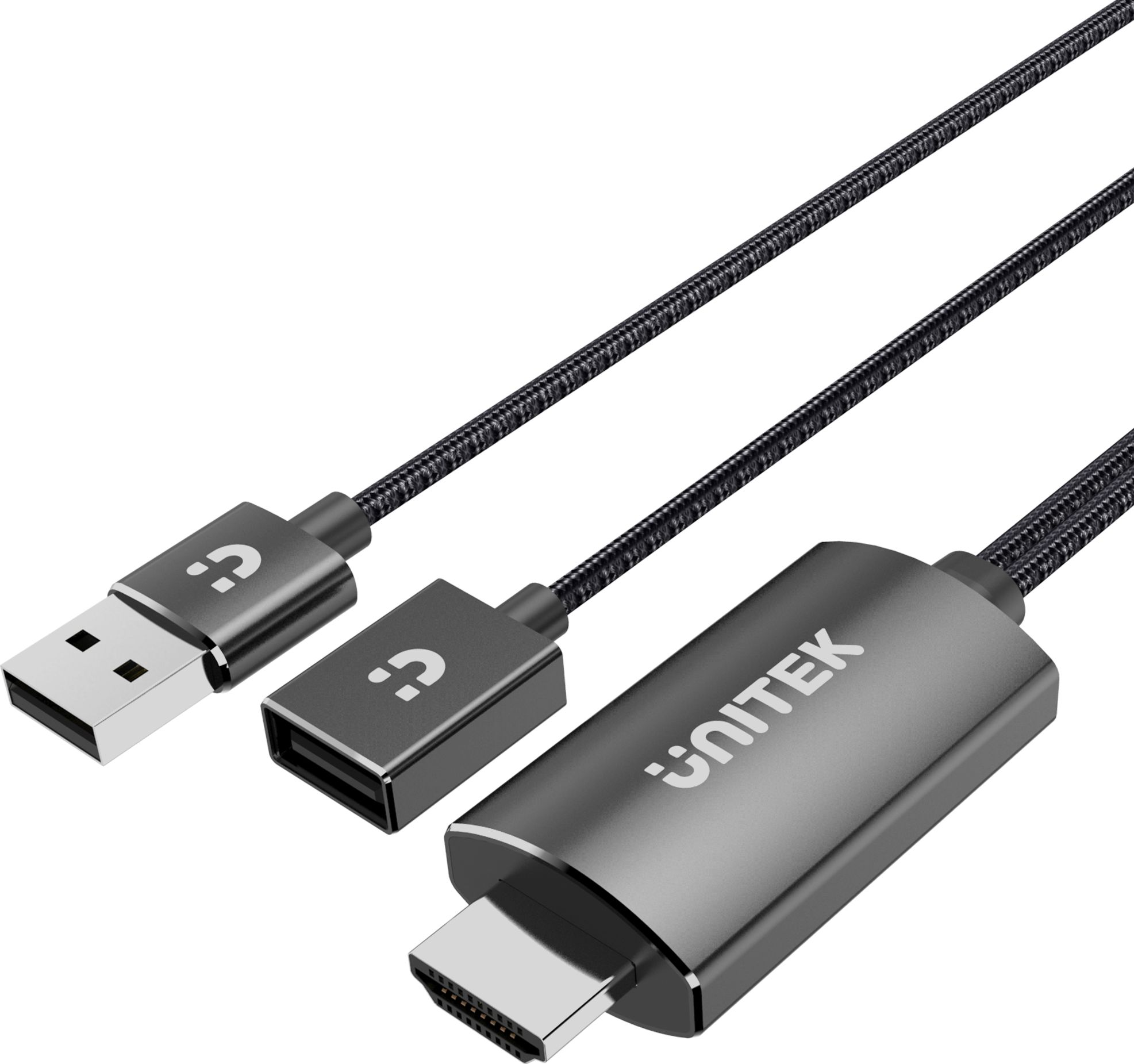 Kabel USB Unitek USB-A - 1 m Srebrny (M1104A)
