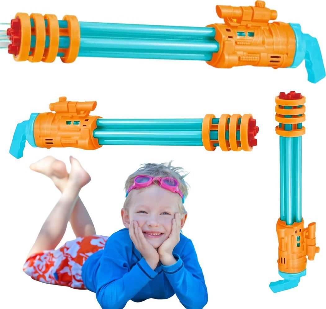 DUŻY PISTOLET NA WODĘ KARABIN BROŃ WODNA ZABAWKA ZESTAW DLA DZIECI