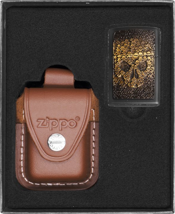Zestaw ZIPPO Zapalniczka SKULL IN SKULL Prezentowy No2