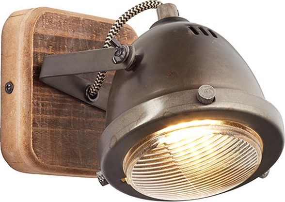 Kinkiet Brilliant Kinkiet ścienny brązowy Brilliant Carmen Wood 72010/84