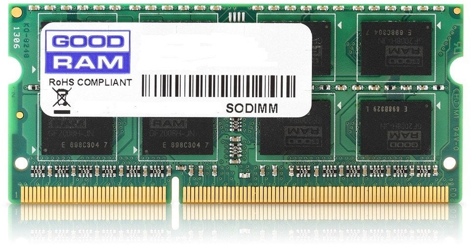 Pamięć GoodRam W-DPL1333S8G (DDR3 SO-DIMM; 1 x 8 GB; 1333 MHz)