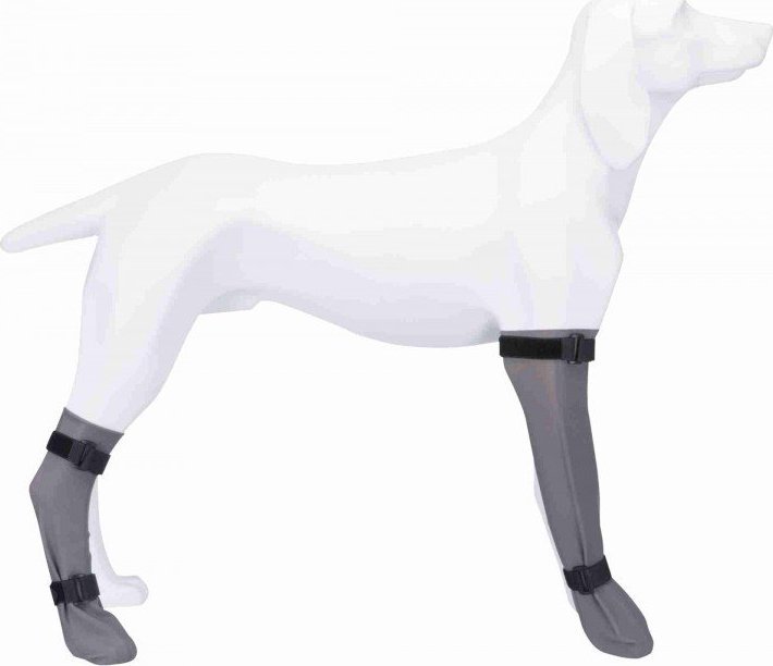 Trixie Skarpetka ochronna, silikon, L: 10cm/40cm, szara