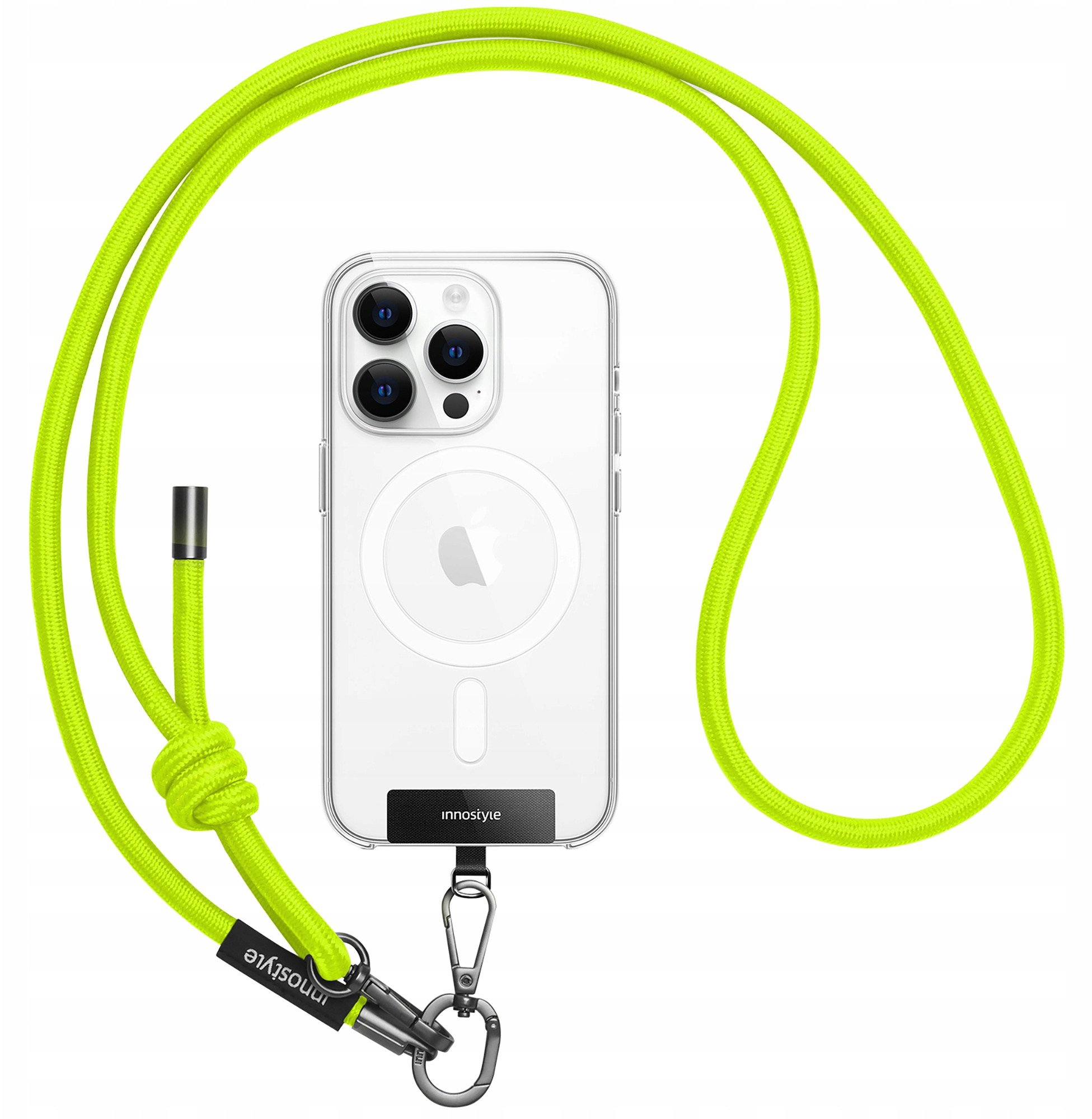 INNOSTYLE SMYCZ DO TELEFONU NA SZYJE WKŁADKA CROSSBODY MOCNA ZIELONA 8MM