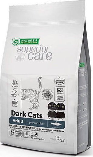 Nature’s Protection NATURES PROTECTION Superior Care Dark Cats Grain Free with Herring Adult All Breeds 1,5kg
