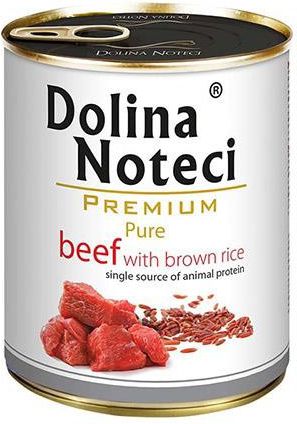 Dolina Noteci Premium Pure, wołowina z ryżem puszka 800g