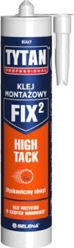 Pistolet do kleju Tytan KLEJ MONTAŻOWY FIX2 HIGH TACK BIAŁY 290ML (1 SZT)