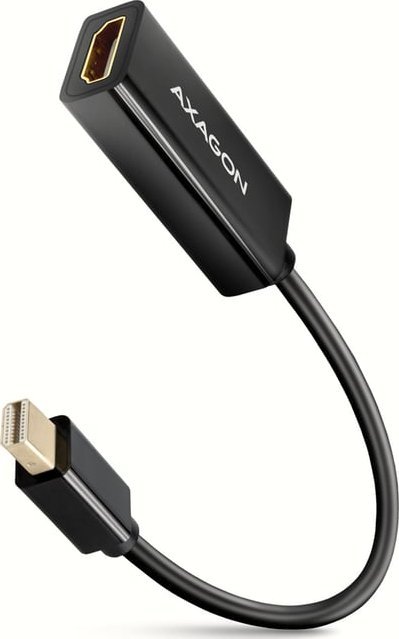 Adapter AV Axagon AXAGON RVDM-HI14N Mini-DisplayPort zu HDMI Adapter, 4K/30 Hz, 15 cm lang - schwarz