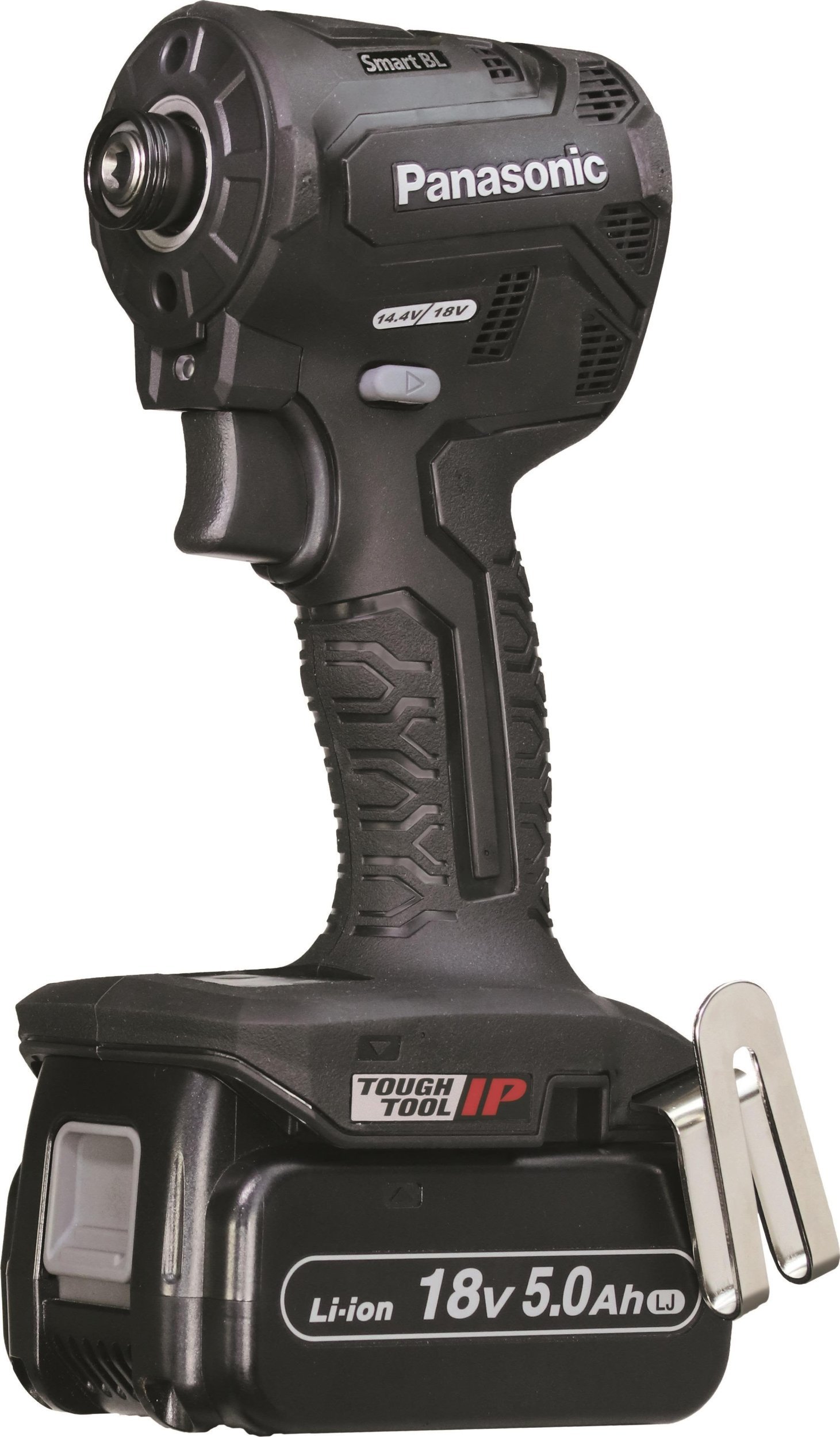 Klucz udarowy Panasonic Zakrętarka udarowa 18V EY1PD1 + ładowarka + 2 x aku 18 V / 5,0 Ah + systeiner