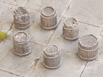 Juweela : Stare drewniane beczki - Ciemne (12 szt)