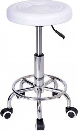Gmm Group Taboret fryzjerski kosmetyczny MONZA - biały universal