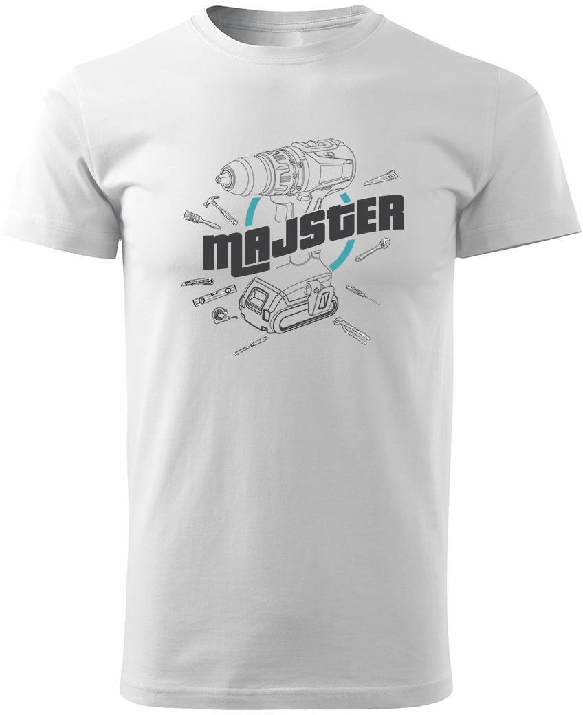 Koszulka majster dla majstra dla majsterkowicza stolarza mechanika męska biała REGULAR M