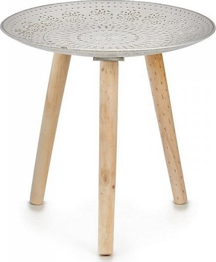 Gift Decor Stolik Mandala Drewno (40 x 39 x 40 cm)