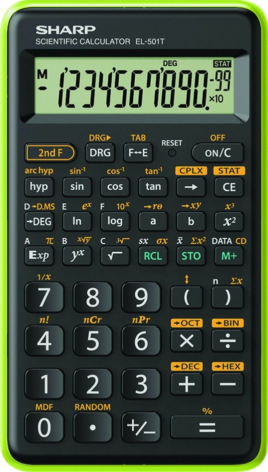 Kalkulator Sharp SHARP CALCULATOR SCIENTIFIC BLISTER EL501TBGR