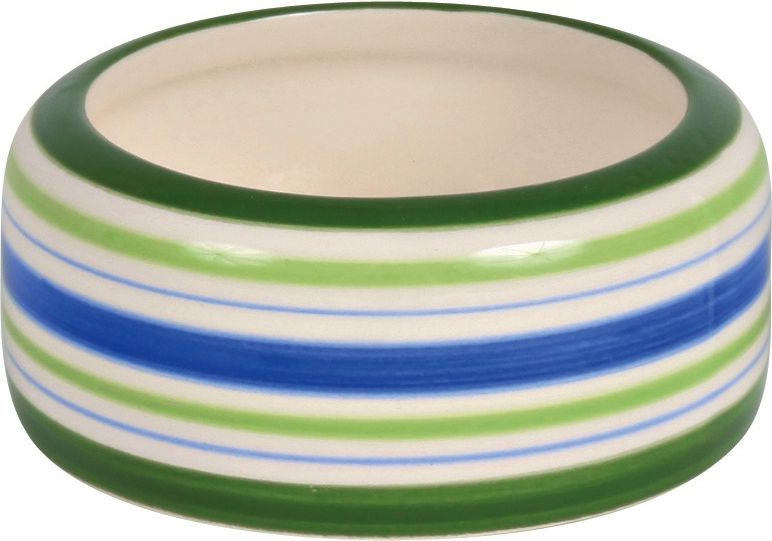 Trixie Miska ceramiczna dla chomika zielone paski - 50ml 8cm