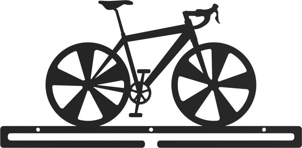 MT3CH Duży metalowy wieszak na medale medalówka BIKE ROWER KOLARSTWO GÓRSKIE SZOSA MTB czarny