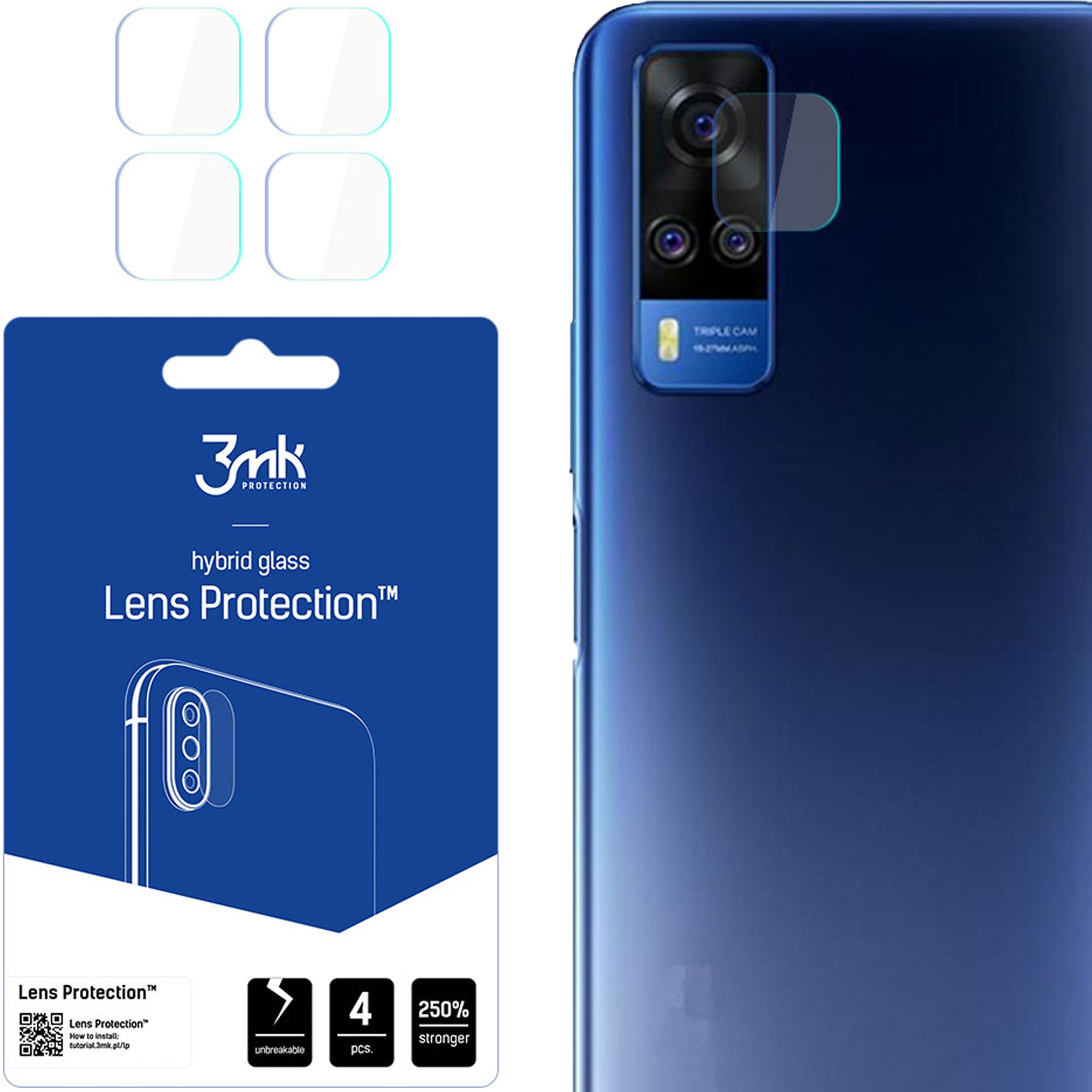 VIVO Y51 2020 - 3MK LENS PROTECTION