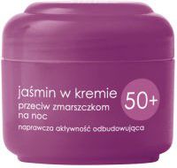 Ziaja Seria Jaśminowa Jaśmin w kremie przeciw zmarszczkom 50+ na noc 50 ml