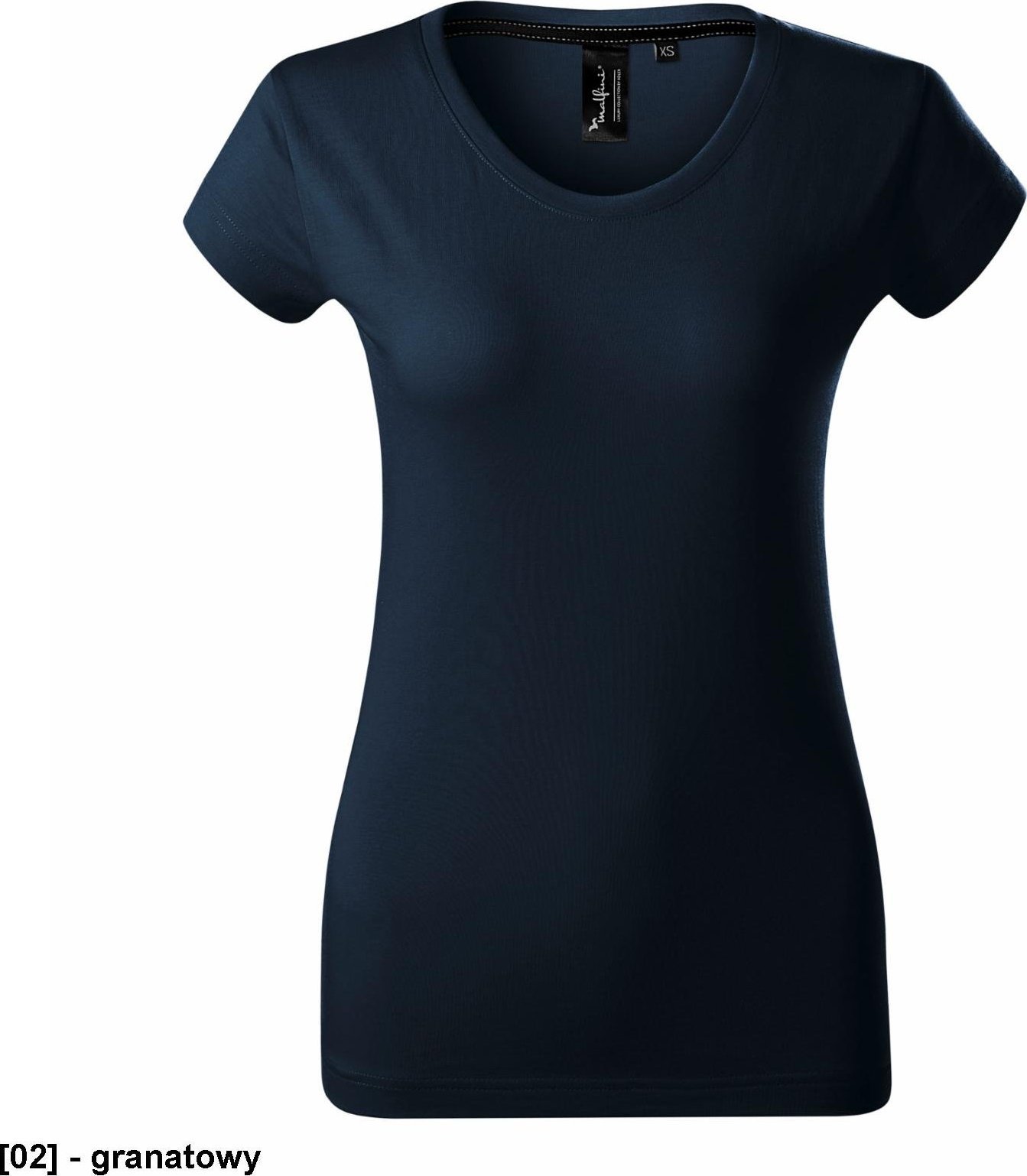 MALFINI Exclusive 154 - ADLER - Koszulka damska, 160 g/m, 100% SUPIMA bawełna, - granatowy S