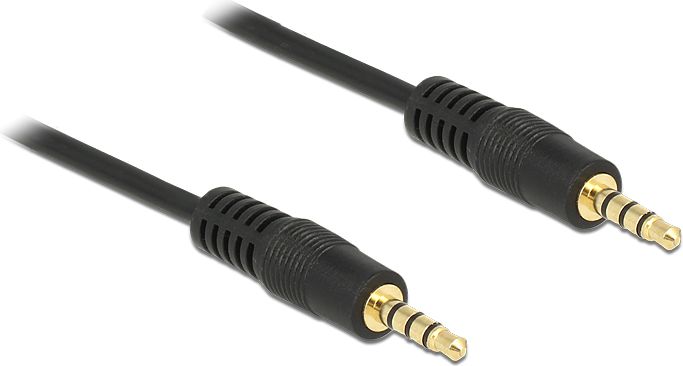 Kabel Delock Jack 3.5mm - Jack 3.5mm 5m czarny (83438)