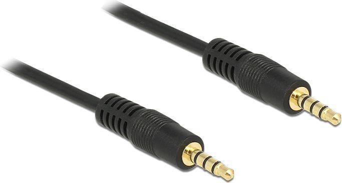 Kabel Delock Jack 3.5mm - Jack 3.5mm 5m czarny (83438)