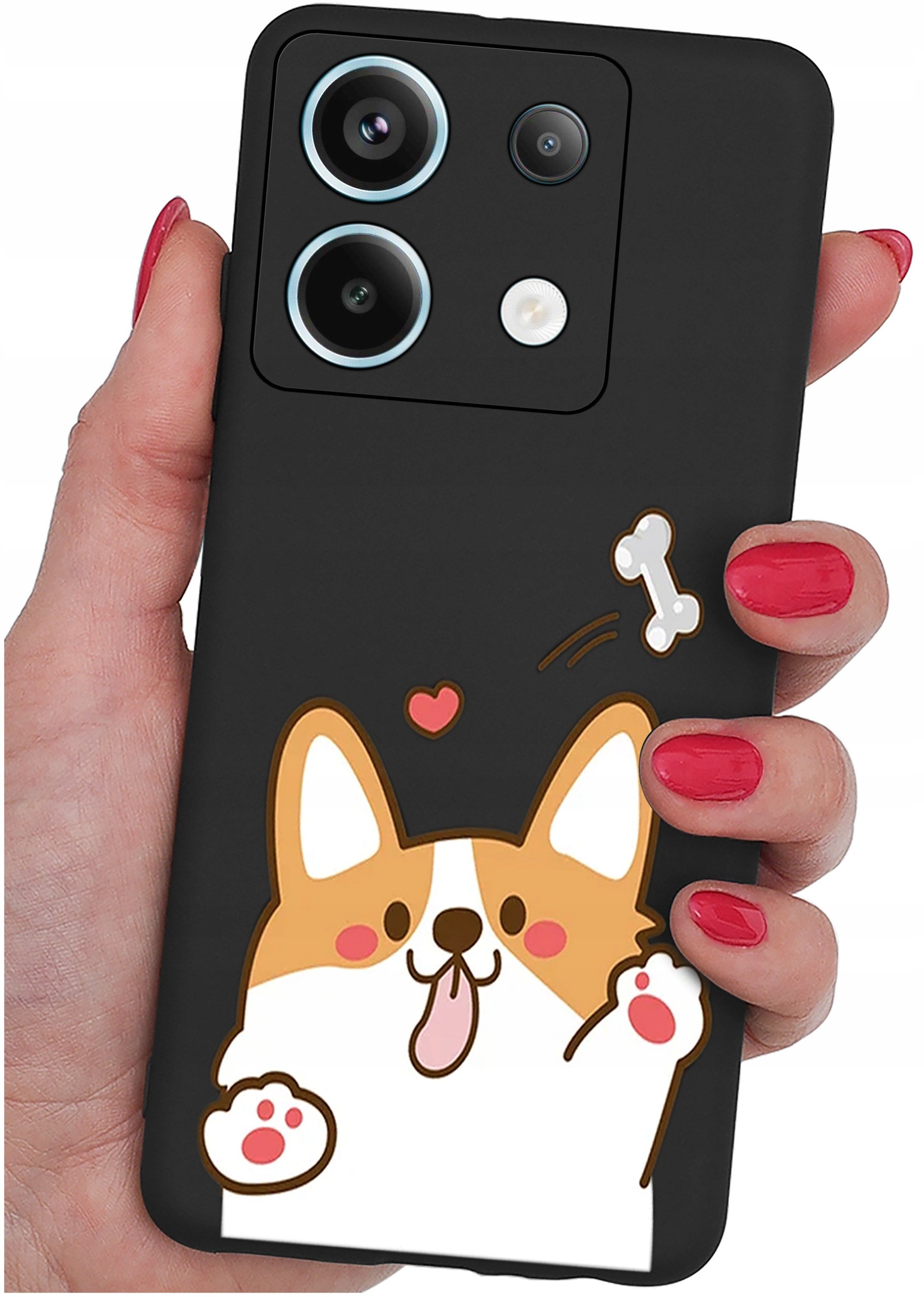 ETUI do Xiaomi Redmi Note 13 Pro 5G WZORY |SILIKONOWE MATT CASE +SZKŁO 9H