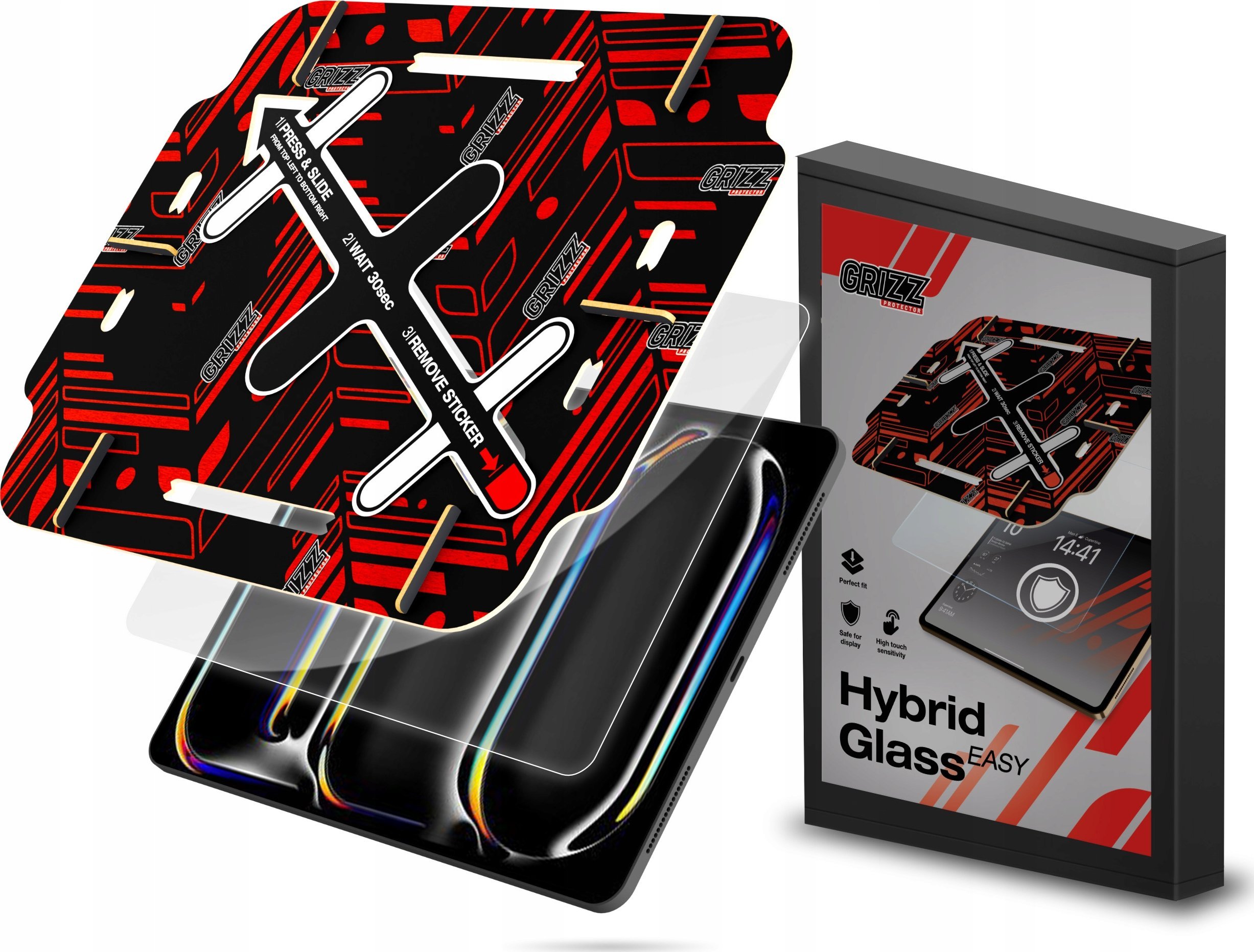 GrizzGlass Szkło hybrydowe GrizzGlass HybridGlass Easy do Apple iPad Pro 7th 13"