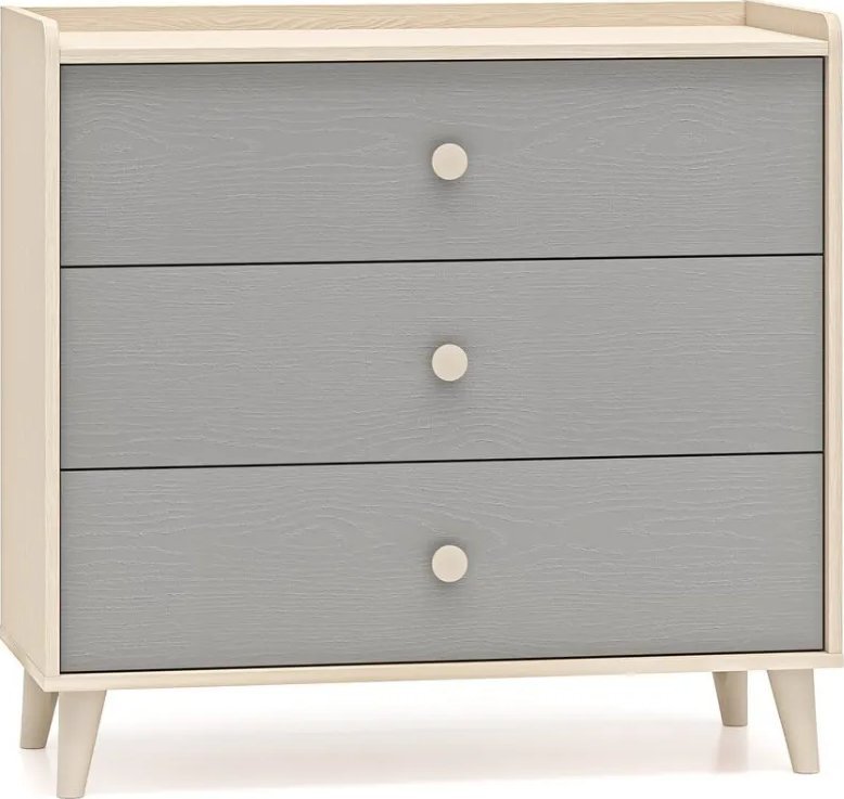 Komoda dziecięca MEVEL 06 szara ML MEBLE