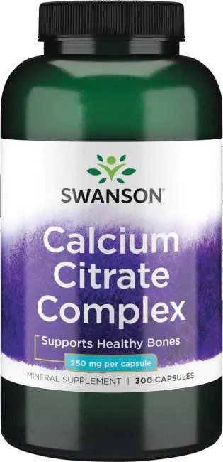 Swanson Swanson - Calcium Citrate Complex, 250mg, 300 kapsułek
