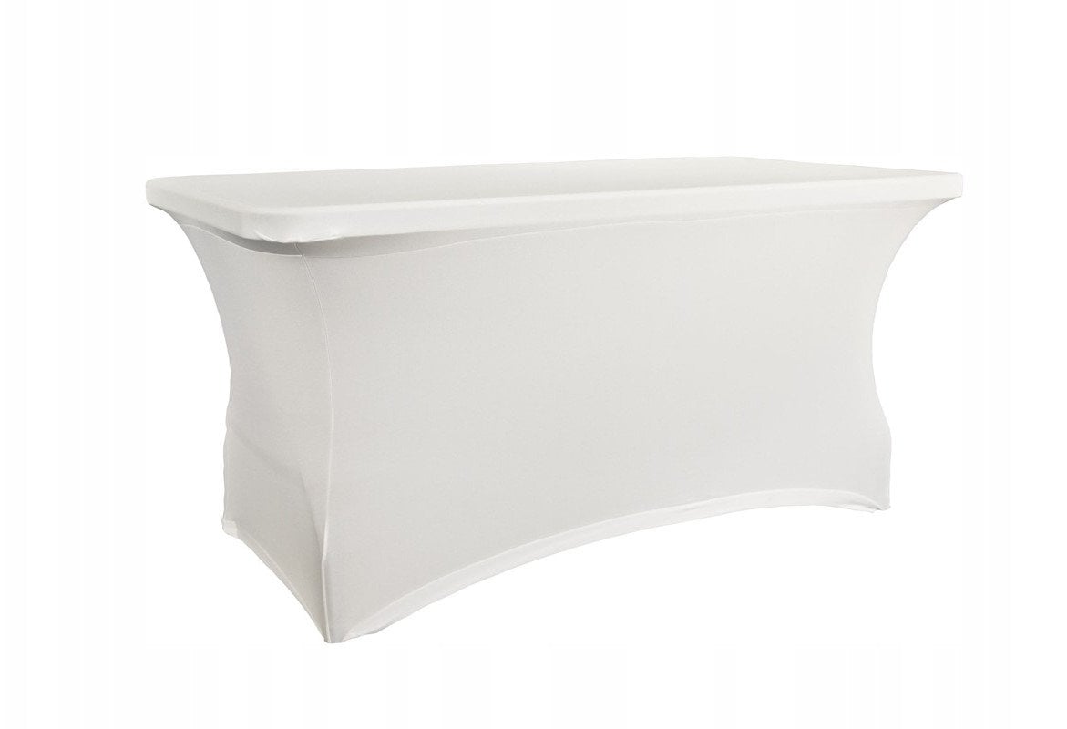 Pokrowiec na stół prostokątny dł. 152,4 cm biały