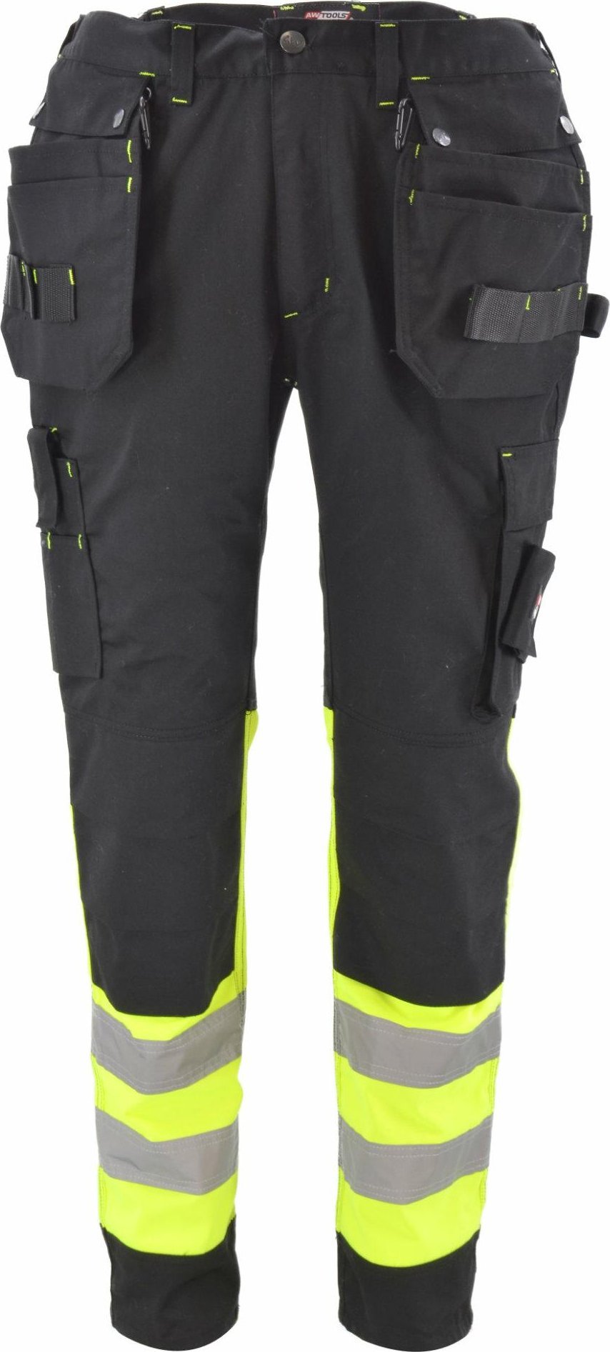AWTools AWTOOLS SPODNIE ROBOCZE KIESZENIE MONTERSKIE T3/ ODBLASKOWE/ M