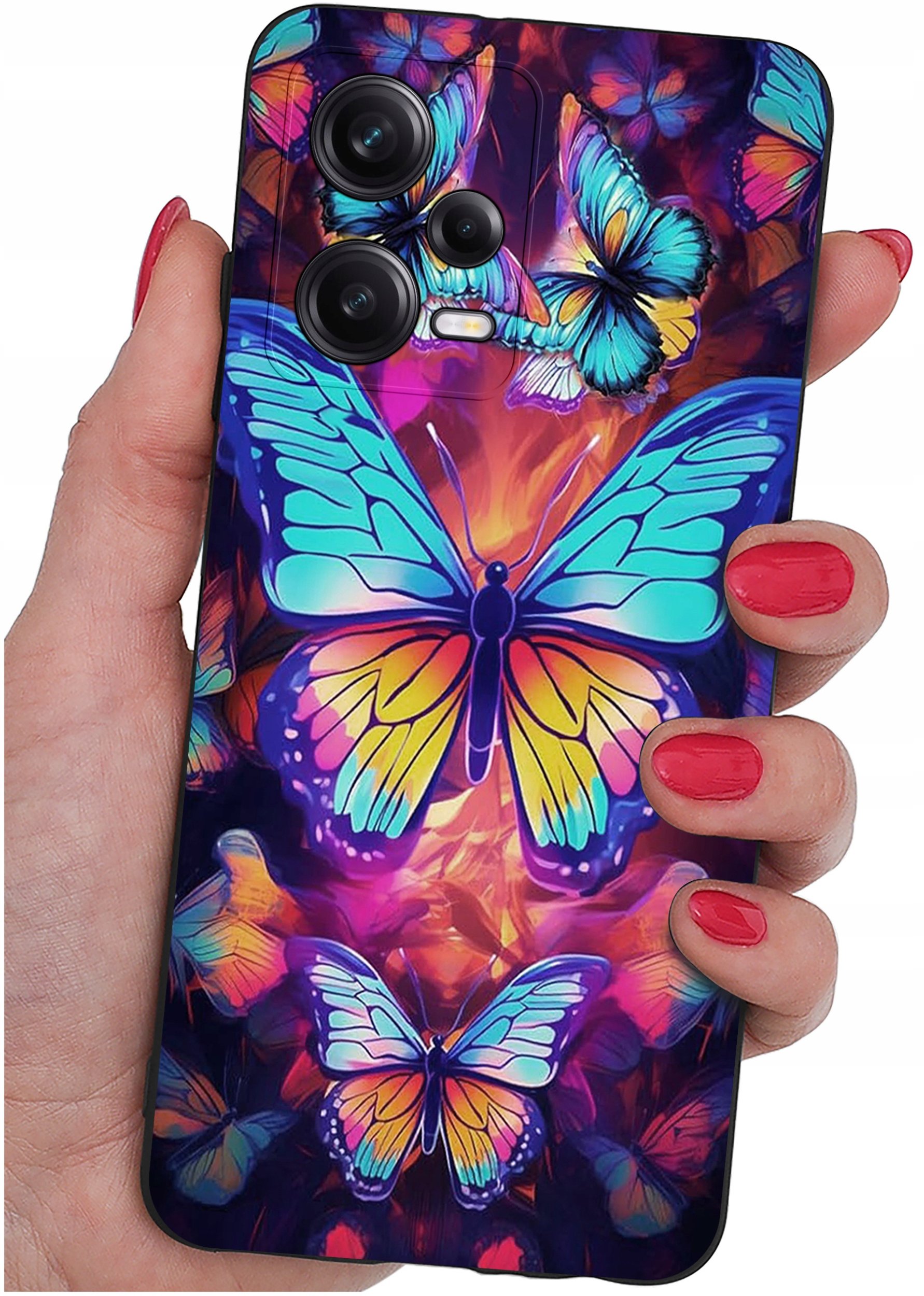 ETUI do Xiaomi Redmi Note 12 5G |Poco X5 5G | WZORY | SILIKONOWE MATT SZKŁO