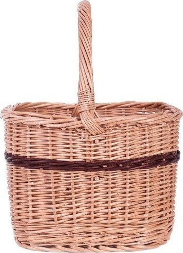 WickerPL Wiklinowy Kosz na 4 Butelki 29x30 H22/36 cm